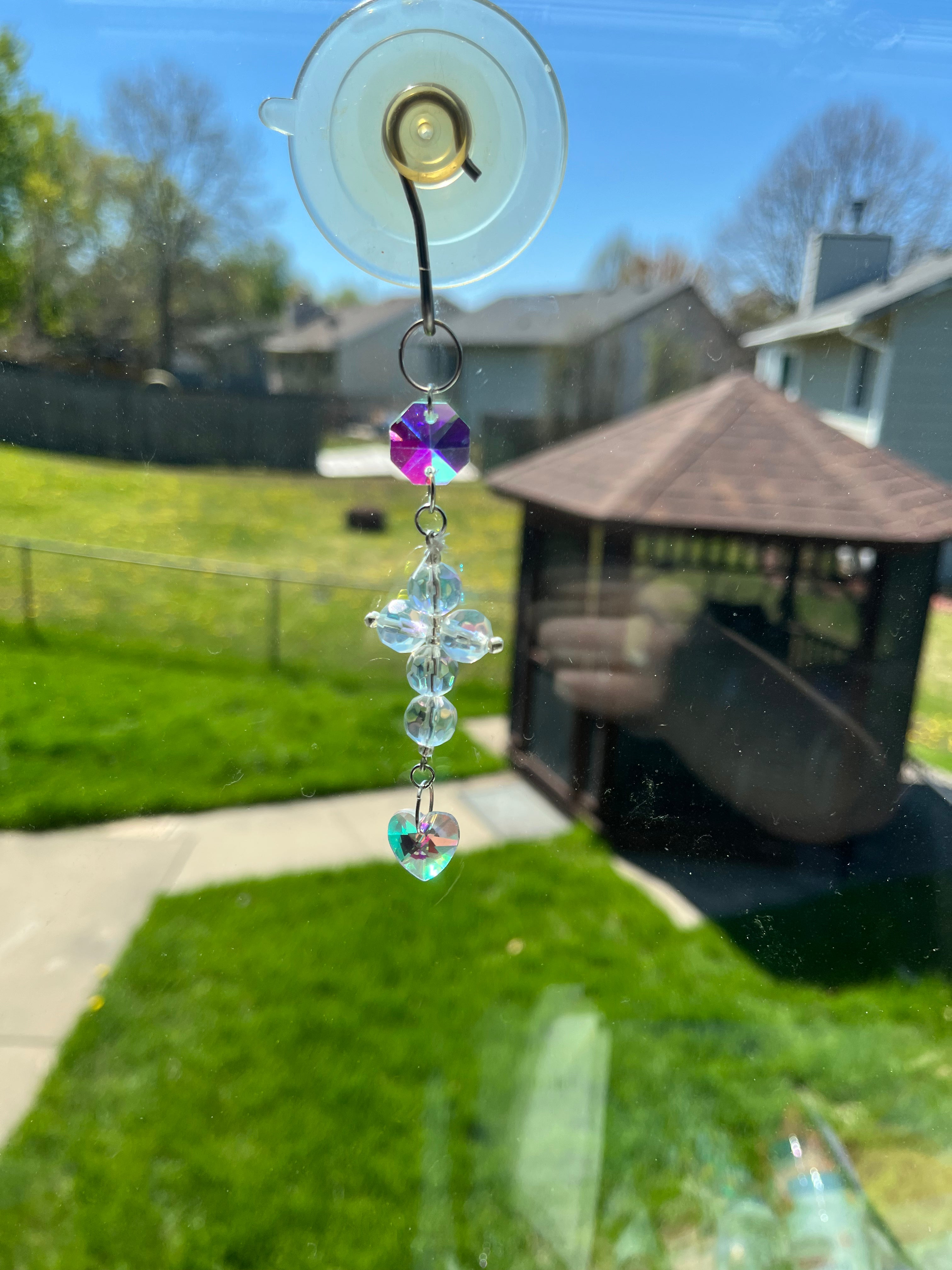 Handmade cross sun-catcher